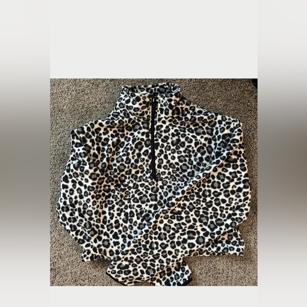 Cheetah Print Quarter Zip